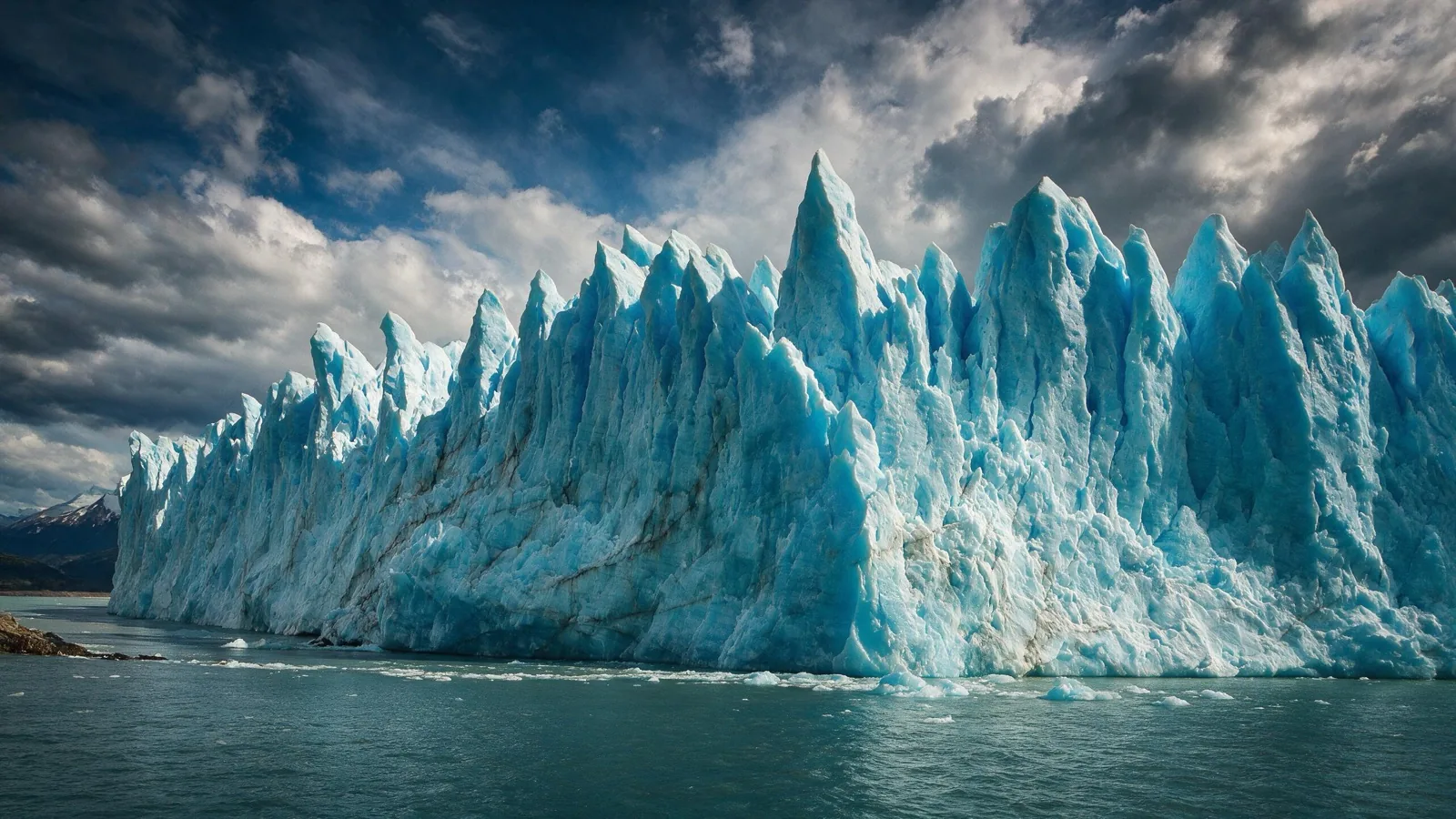 Glaciar Perito Moreno, pared de hielo intacta