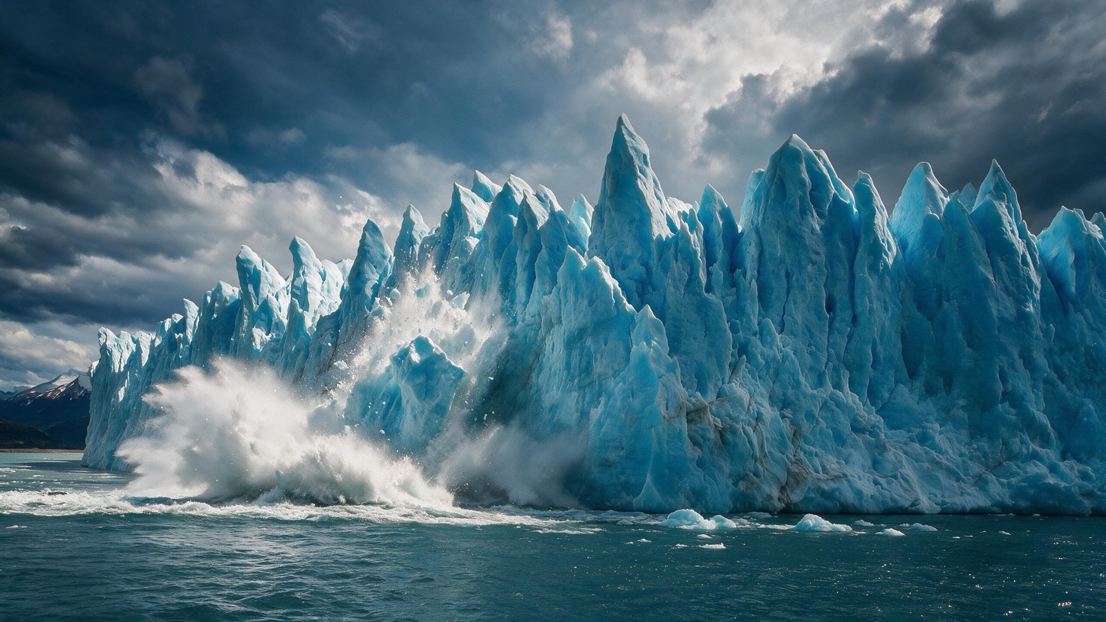 Glaciar Perito Moreno desprendiéndose